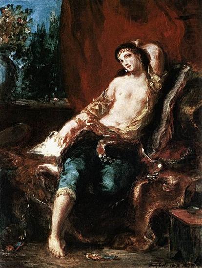 Eugene Delacroix Odalisque china oil painting image
